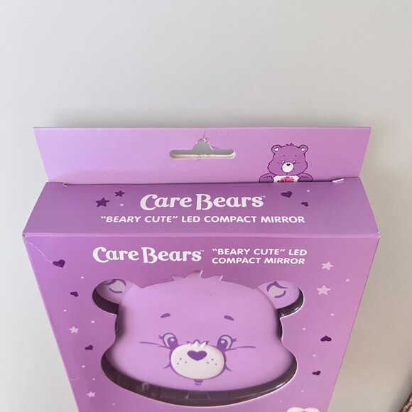 Brand New Care Bears Beary Cute Compact LED Mirror Share Bear Purple - Picture 2 of 9